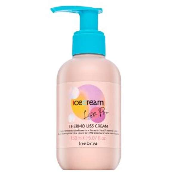 Inebrya Ice Cream Liss Pro Thermo Liss Cream hajformázó krém hővédelemre 150 ml