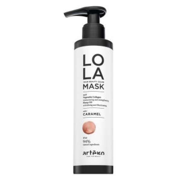 Artègo Lola Your Beauty Colour Mask intenzív színező pakolás hajra Caramel 200 ml