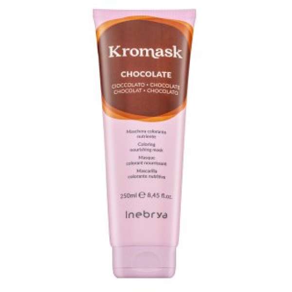 Inebrya Kromask Coloring Nourishing Mask tápláló maszk színes pigmentekkel barna hajra Chocolate 250 ml