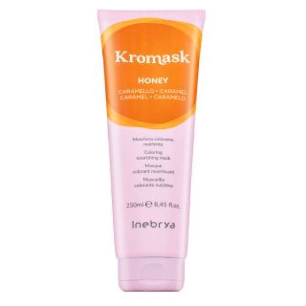 Inebrya Kromask Coloring Nourishing Mask tápláló maszk színes pigmentekkel hajszín élénkítésére Honey 250 ml