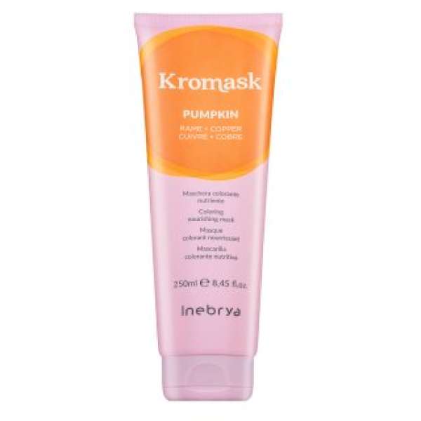 Inebrya Kromask Coloring Nourishing Mask tápláló maszk színes pigmentekkel hajszín élénkítésére Pumpkin 250 ml