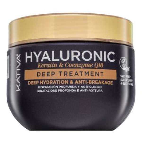 Kativa Hyaluronic Keratin - Coenzyme Q10 Deep Treatment erősítő maszk hialuronsavval 300 ml