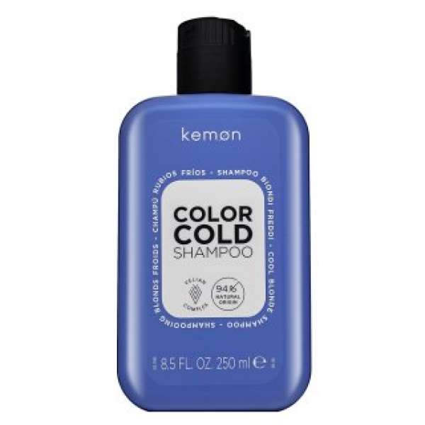 Kemon Color Cold Shampoo tonizáló sampon a sárga tónusok semlegesítésére 250 ml