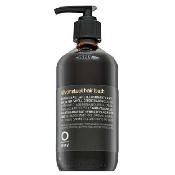 OWAY Silver Steel Hair Bath neutralizáló sampon sárga árnyalat ellen 240 ml