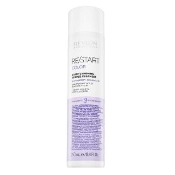 Revlon Professional Restart Color Strengthening Purple Cleanser tonizáló sampon a sárga tónusok semlegesítésére 250 ml