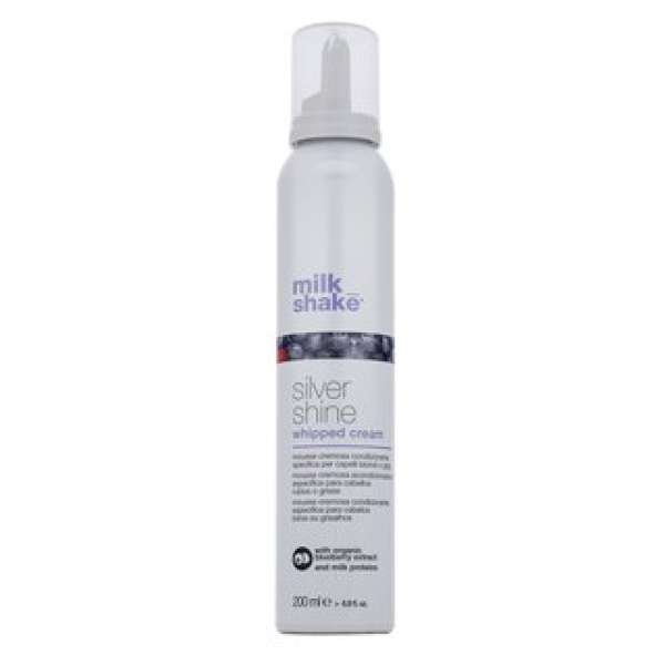 Milk_Shake Silver Shine Whipped Cream öblítés nélküli kondicionáló platinaszőke és ősz hajra 200 ml