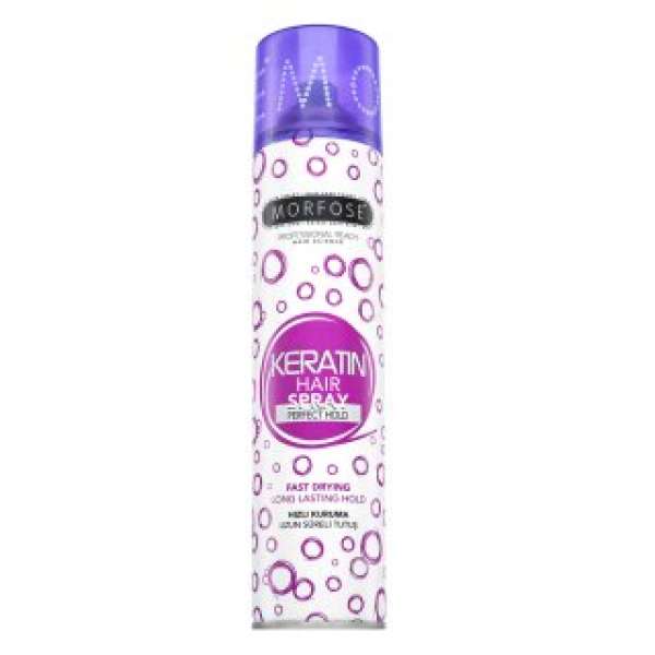 Morfose Hair Spray Perfect Hold hajlakk erős fixálásért Keratin 250 ml