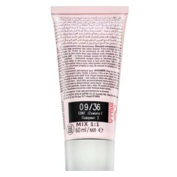 Wella Professionals Shinefinity Zero Lift Glaze professzionális demi-permanent hajszín 09/36 Vanilla Glaze 60 ml