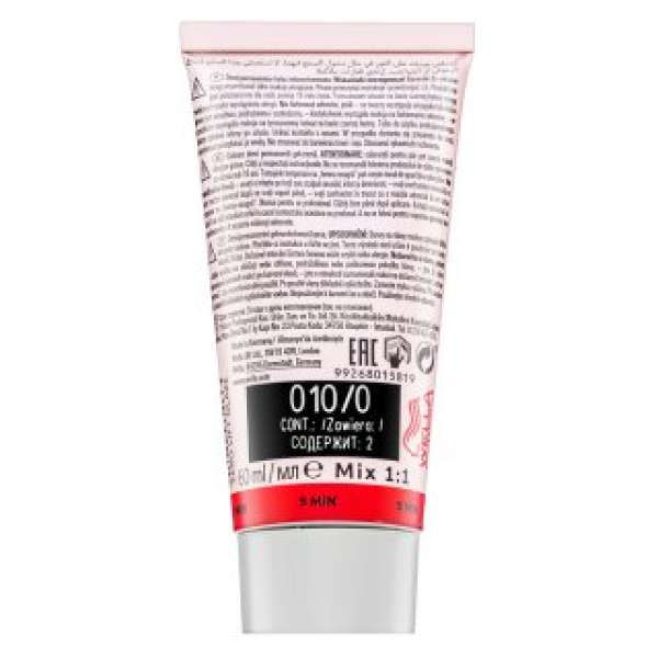 Wella Professionals Shinefinity Zero Lift Glaze professzionális demi-permanent hajszín 010/0 Natural Flash 60 ml