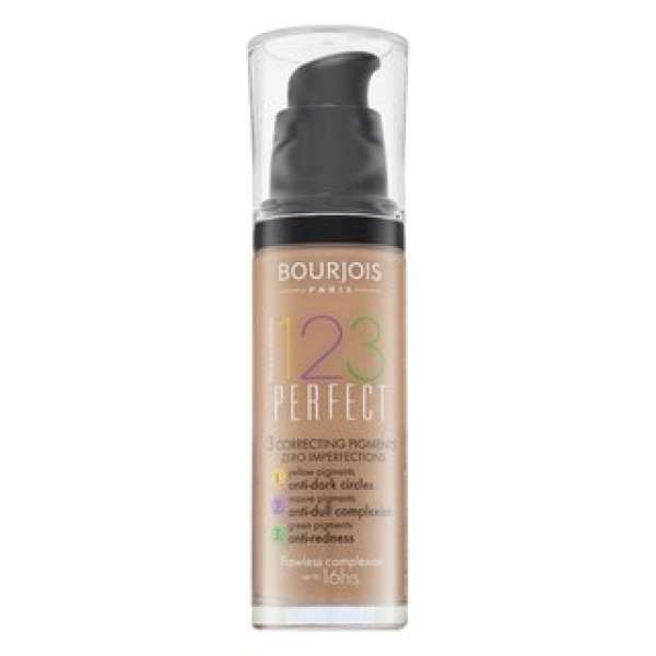 Bourjois 123 Perfect Foundation folyékony make-up az arcbőr hiányosságai ellen 52 Vanilla 30 ml
