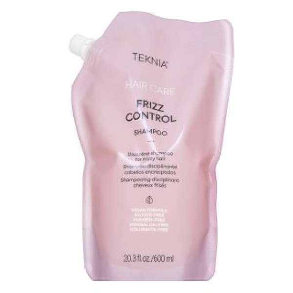 Lakmé Teknia Frizz Control Shampoo hajsimító sampon durva és rakoncátlan hajra Refill 600 ml