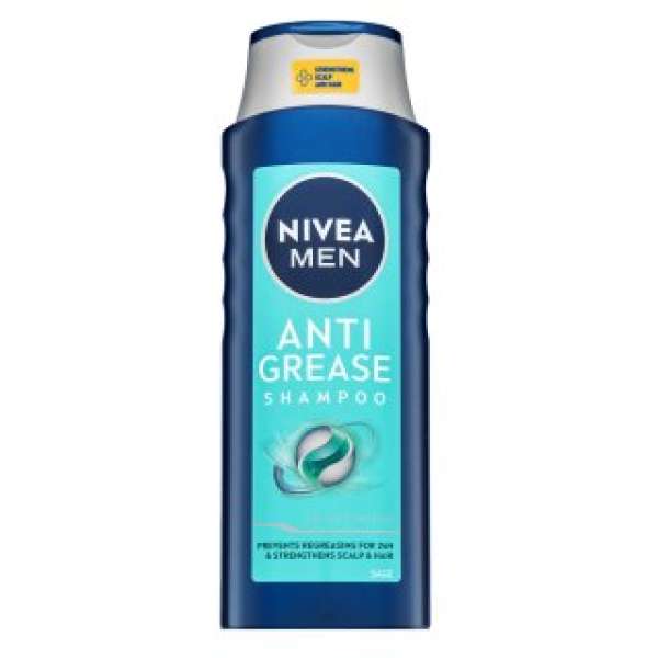 Nivea Men Anti Grease Shampoo tisztító sampon gyorsan zsírosodó hajra 400 ml