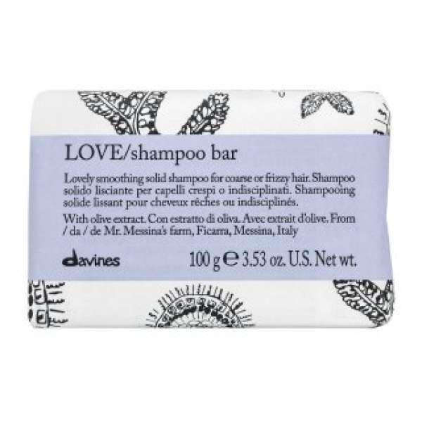 Davines Essential Haircare Love Shampoo Bar szilárd sampon tápláló hatással durva és rakoncátlan hajra 100 g