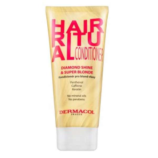 Dermacol Hair Ritual Diamond Shine & Super Blonde Conditioner erősítő kondicionáló szőke hajra 200 ml