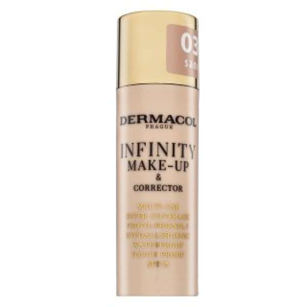 Dermacol Infinity Make-Up & Corrector smink és korrektor 03 Sand 20 g
