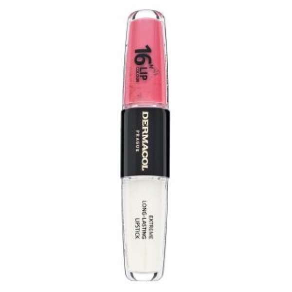 Dermacol 16H Lip Colour Extreme Long-Lasting Lipstick tartós, két fázisú szájfény No. 39 8 ml