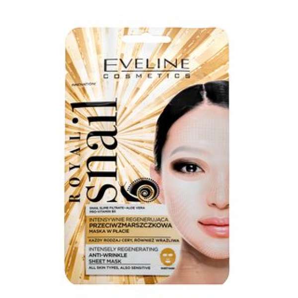 Eveline Royal Snail Intensely Regenerating Anti-Wrinkle Sheet Mask Tápláló krém minden bőrtípusra