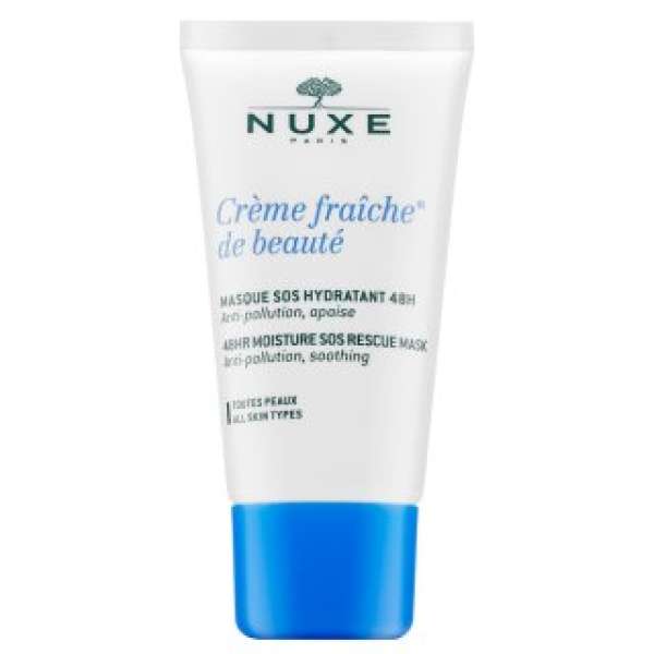 Nuxe Creme Fraiche de Beauté 48HR Moisture SOS Rescue Mask nyugtató és frissítő maszk hidratáló hatású 50 ml
