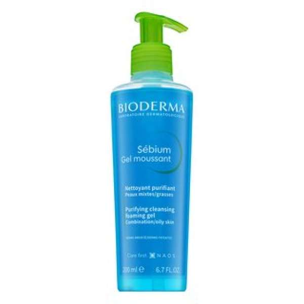 Bioderma Sébium tisztító gél Purifying Cleansing Foaming Gel Pump 200 ml