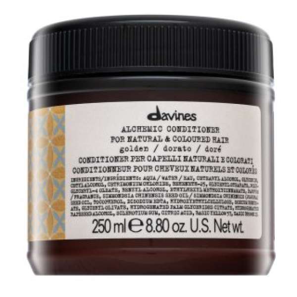 Davines Alchemic Conditioner tonizáló kondicionáló színfelfrissítő meleg szőke hajárnyalatra Golden 250 ml