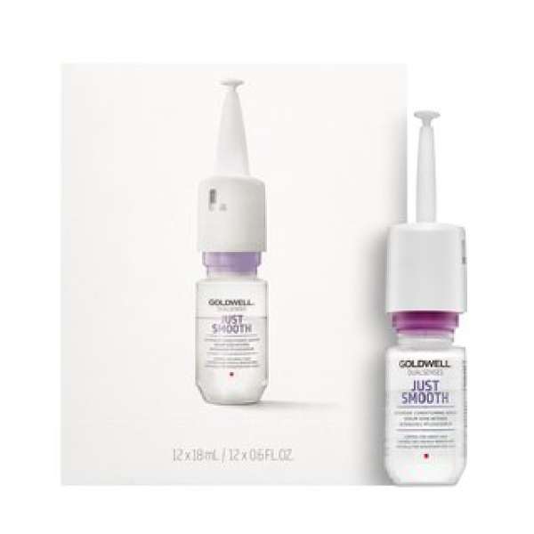 Goldwell Dualsenses Just Smooth Intensive Conditioning Serum hajsimító szérum hajgöndörödés és rendezetlen hajszálak ellen 12 x 18 ml