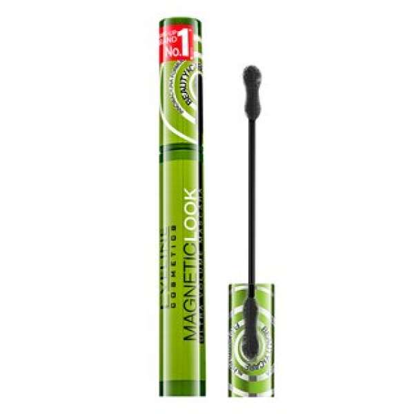 Eveline Magnetic Look Ultra Volume Mascara szempillaspirál szempilla meghosszabbítására és göndörítésére Black 10 ml