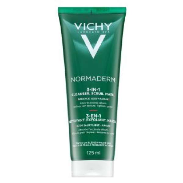 Vichy Normaderm tisztító ápolás 3-in-1 Scrub + Cleanser + Mask 125 ml