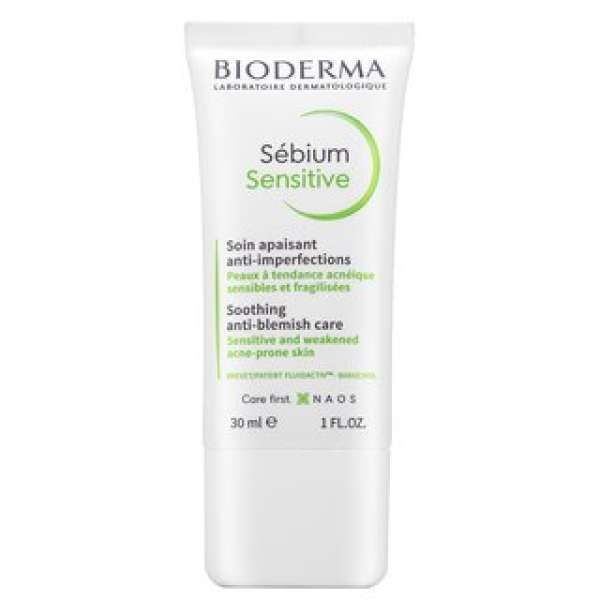 Bioderma Sébium Sensitive Soothing Anti-Blemish Care nyugtató emulzió problémás arcbőrre 30 ml