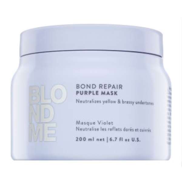 Schwarzkopf Professional BlondMe Bond Repair Purple Mask neutralizáló maszk szőke hajra 200 ml