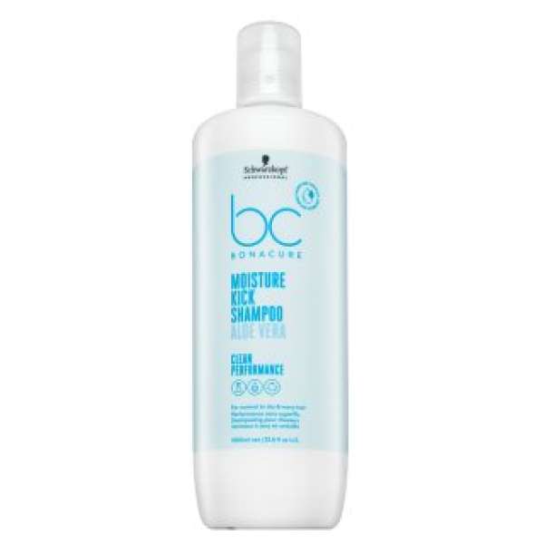 Schwarzkopf Professional BC Bonacure Moisture Kick Shampoo Aloe Vera tápláló sampon haj hidratálására 1000 ml