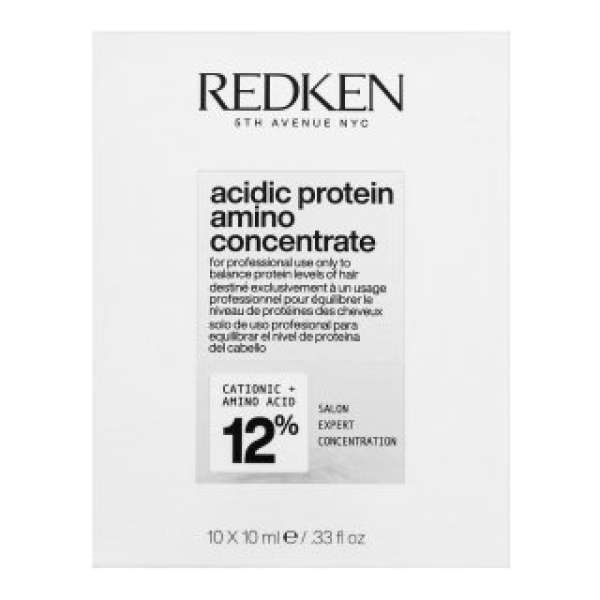 Redken Acidic Protein Amino Concentrate koncentrált regeneráló ápolás nagyon száraz és sérült hajra 10 x 10 ml