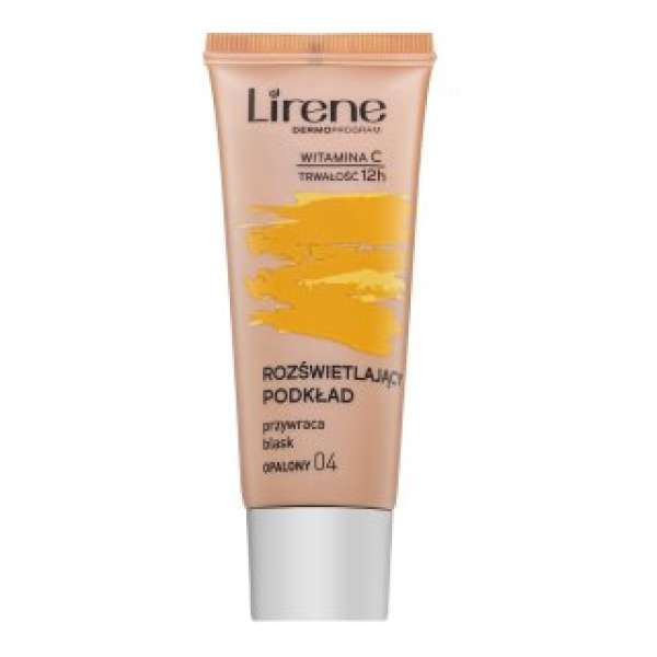 Lirene Brightening Fluid with Vitamin C fluid make-up tónusegyesítő 04 Tanned 30 ml
