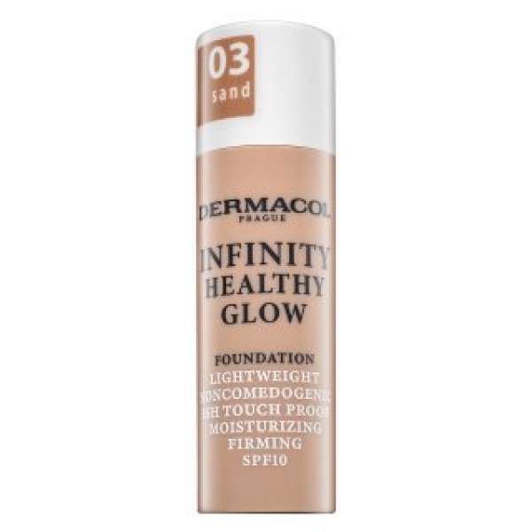 Dermacol Infinity Healthy Glow Foundation make-up az élénk bőrért 03 Sand 20 g