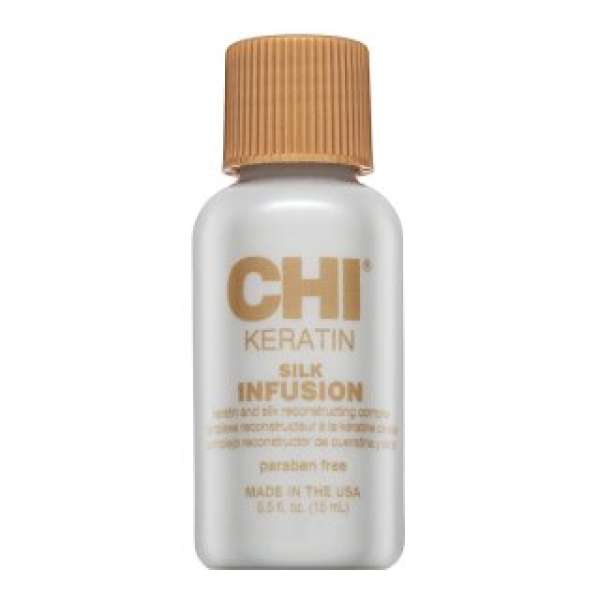 CHI Keratin Silk Infusion hajkúra durva és rakoncátlan hajra 15 ml