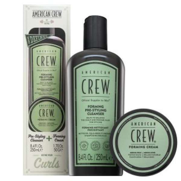 American Crew Curls Forming Duo ajándékszett hajformázáshoz