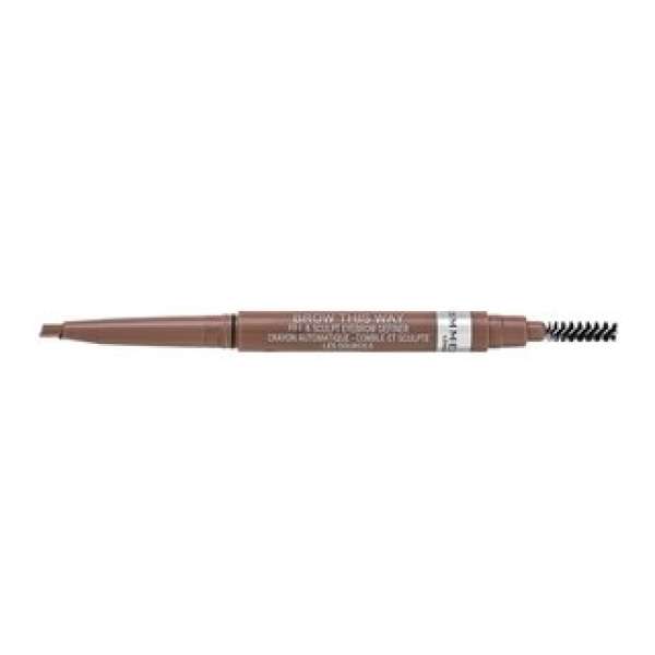 Rimmel London Brow This Way Fill & Sculpt Eyebrow Definer szemöldökceruza 2az 1-ben 001 Blonde 0,25 g