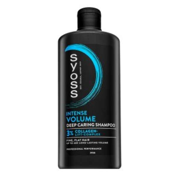 Syoss Intense Volume Deep Caring Shampoo volumennövelő sampon vékony szálú hajra 440 ml