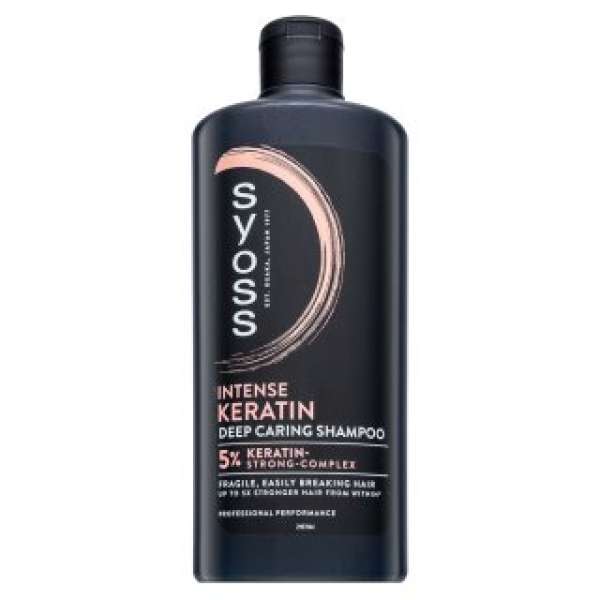 Syoss Intense Keratin Deep Caring Shampoo tápláló sampon keratinnal 440 ml