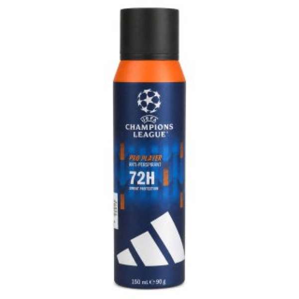 Adidas UEFA Champions League Pro Player 72H spray dezodor férfiaknak 150 ml