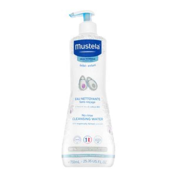 Mustela Bébé No-Rinse Cleansing Water tisztító víz gyerekeknek 750 ml