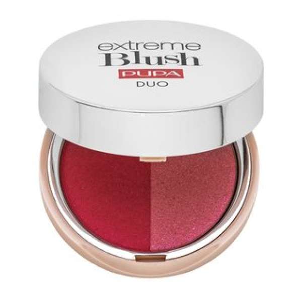 Pupa Extreme Blush DUO púderes arcpír 140 Radiant Flamingo - Glow Creamy 4 g