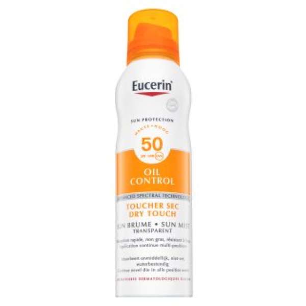 Eucerin Sun Protection Oil Control napozó spray Sun Spray Transparent Dry Touch SPF 50 200 ml