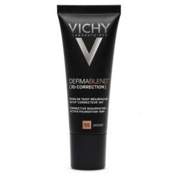Vichy Dermablend 3D Correction hosszan tartó make-up az arcbőr hiányosságai ellen 55 Bronze 30 ml