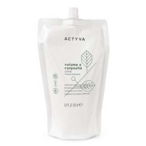 Kemon Actyva Volume E Corposita Volume & Bounce Conditioner erősítő kondicionáló volumenért és a haj megerősítéséért Refill 500 ml