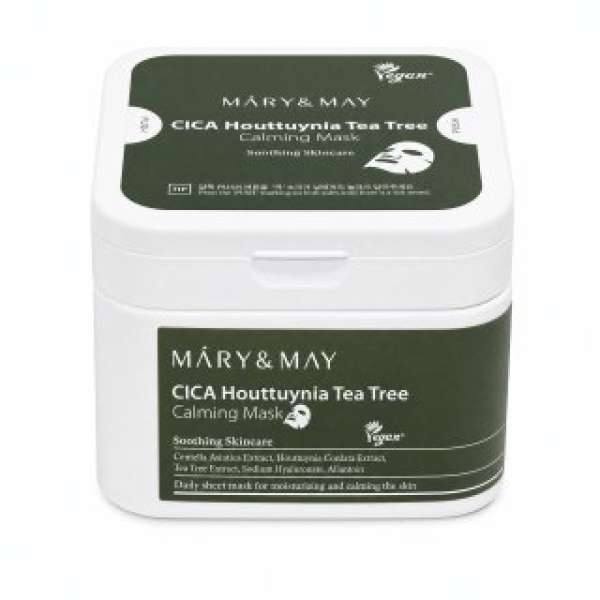 Mary & May CICA Houttuynia Tea Tree maszk Calming Mask 30 pcs
