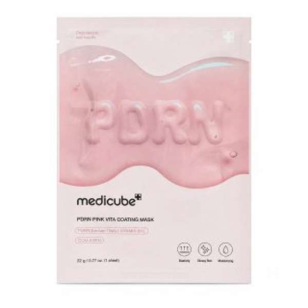 Medicube ragyogást fokozó arcmaszk PDRN Pink Vita Coating Mask 22 g