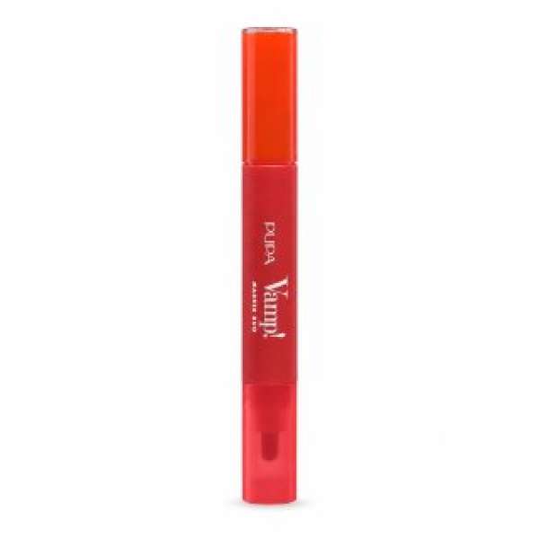 Pupa Vamp! Marker Duo Lip Tint & Oil Gloss ajakfilc és ajakolaj 007 Red Potion
