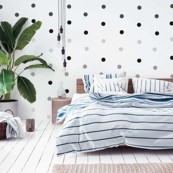 Pöttyös falmatrica - Fekete pöttyök