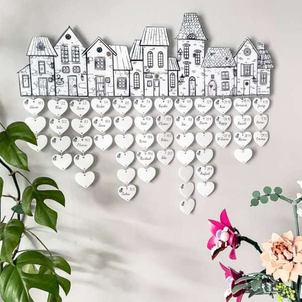 Ajándék a családnak - Naptár házakkal