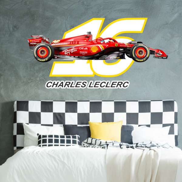 Sport matrica az ágy felett - F1 versenyző